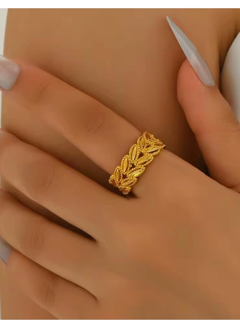 GOLDMAX 21k Gold Plated Ring For Women One Size - Image 1