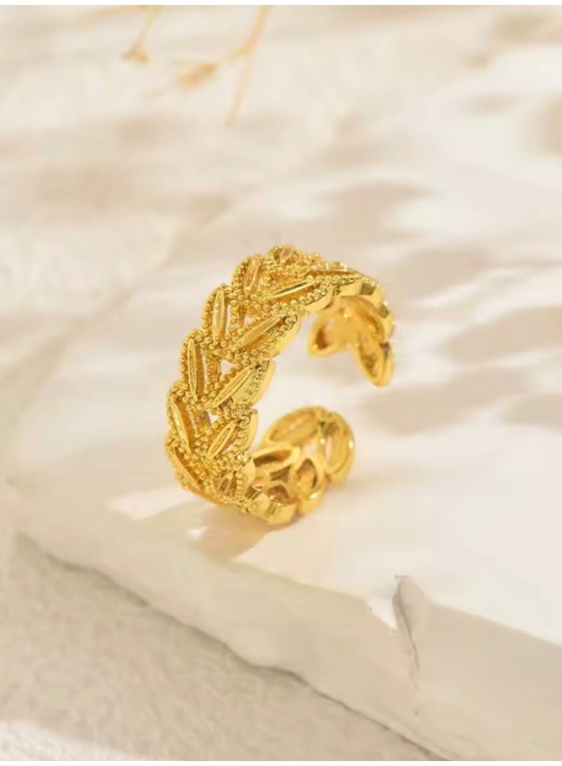 GOLDMAX 21k Gold Plated Ring For Women One Size - Image 2
