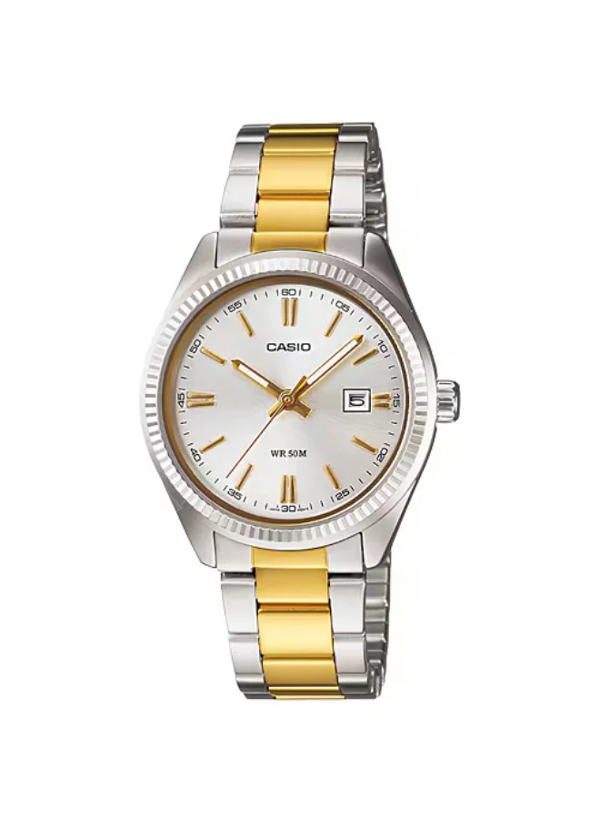 CASIO Women's Stainless Steel Analog Watch LTP-1302SG-7A - 30.2 mm