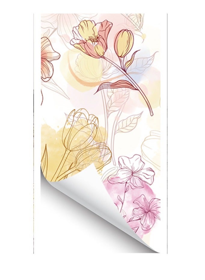 Anna Eco-friendly Moisture-Resistant and Oil-Proof Self-Adhesive Wallpaper with Colorful Patterns for Home Decoration - Image 1