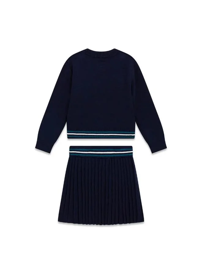 Guess Kids Set: Long Sleeve Sweater + Skirt
