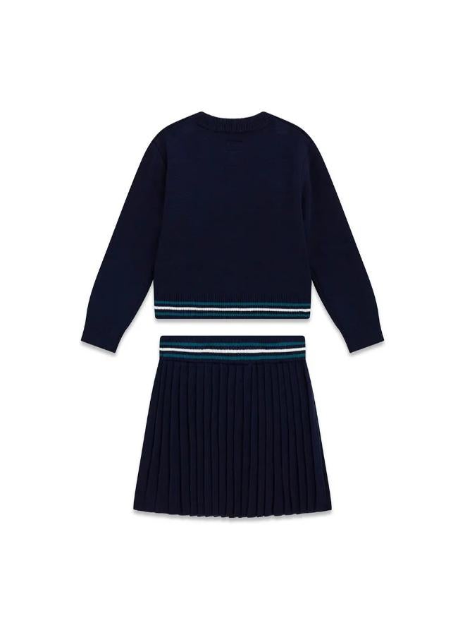 GUESS Kids Set: Long Sleeve Sweater + Skirt - Image 2
