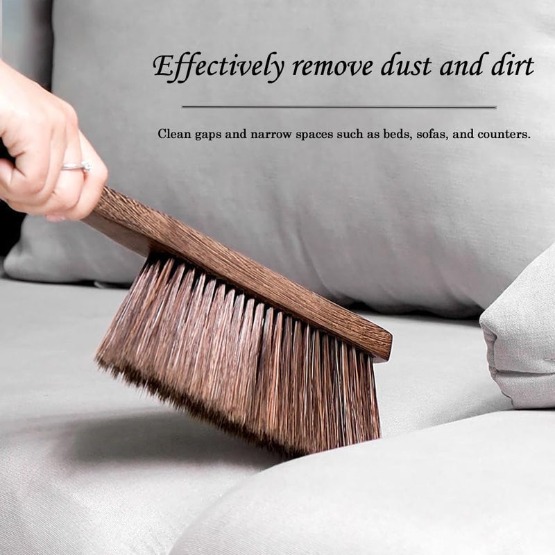 Zthluyc Hand Broom Brush Dust Cleaning: Hand Brush  Dusting Brush  Couch Brush  Soft Brush Cleaning  Dust Broom  Handheld Broom  Bed Brush  Hand Brush For Cleaning The Bed  Sofa  Fireplace  Car  Etc. - Image 2