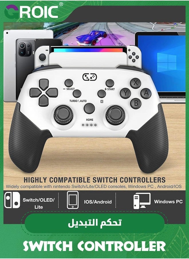 GROIC Switch Pro Controller, Wireless Controller For Switch/OLED/Lite, Remote Compatible With IOS/Android/PC Supports App with Programmable, TURBO, Wake Up Function  - Image 2