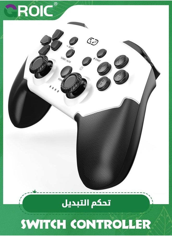 GROIC Switch Pro Controller, Wireless Controller For Switch/OLED/Lite, Remote Compatible With IOS/Android/PC Supports App with Programmable, TURBO, Wake Up Function  - Image 1