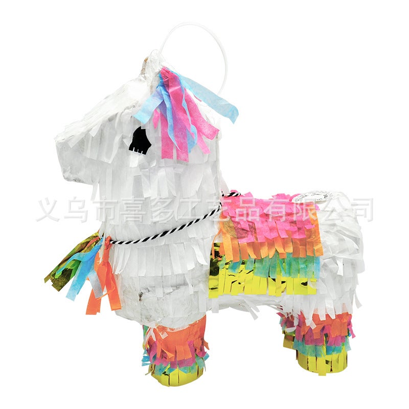 Pinata Cross Border Mini Stereo Pinata Pinata Drop Sugar Filling Gift Box Birthday Party Holiday Decoration Mini Pony Pinata 