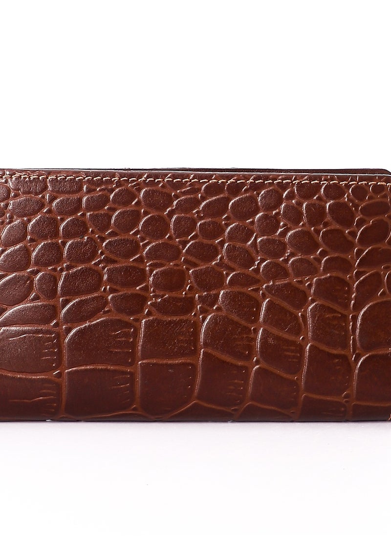 Generic - Top leather (RO 304) Women handbag Leather Zip Around Phone Large Capacity Ladies Travel Purse Wristlet - Image 1