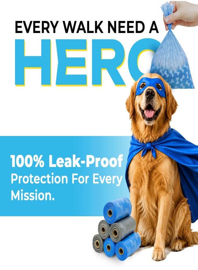 PECO Lil' Doody Bags – Biodegradable Dog Poop Bags, 90 Count (6 x 15 Rolls) | 100% Leak-Proof, Thick & Easy Tear Pet Waste Pick Up Bags | Dog Potty Picker Bag for Dogs & Cats | 23x32 cm - Image 1