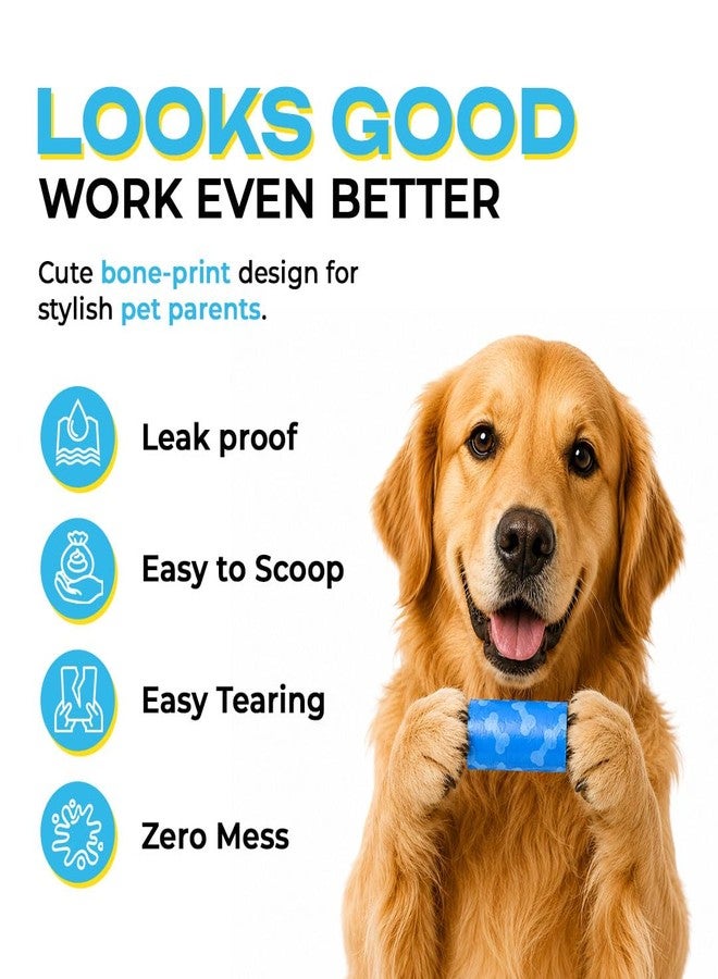 PECO Lil' Doody Bags – Biodegradable Dog Poop Bags, 90 Count (6 x 15 Rolls) | 100% Leak-Proof, Thick & Easy Tear Pet Waste Pick Up Bags | Dog Potty Picker Bag for Dogs & Cats | 23x32 cm - Image 4