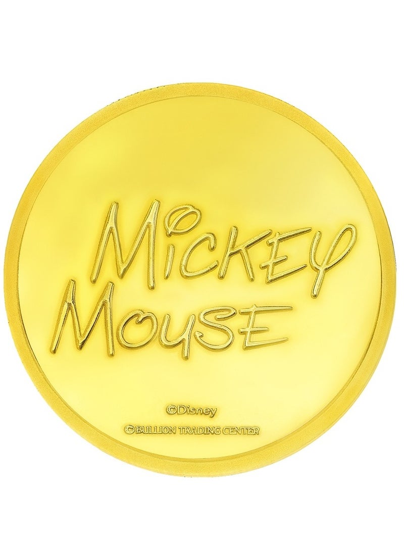 بي تي سي جنيه ذهب ميكي ماوس عيار 24 بوزن 4 غرام - Image 3