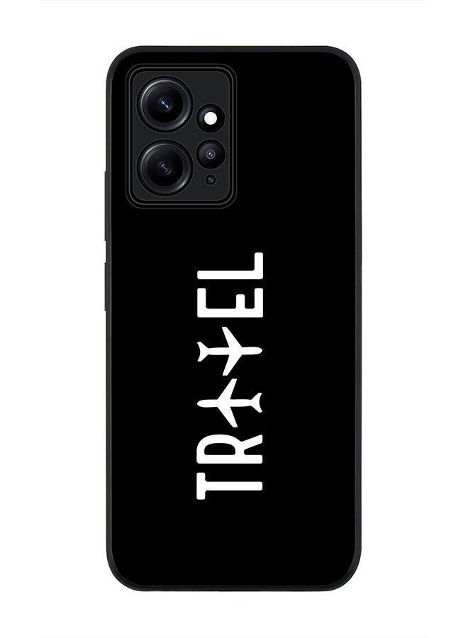 Stylizedd Rugged Black edge case for Redmi Note 12 4G Slim fit Soft Case Flexible Rubber Edges Anti Drop TPU Gel Thin Cover - Travel - Image 1