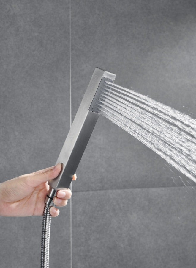 Brushed Nickel Concealed Shower Kit Set 2 Functions - Image 3