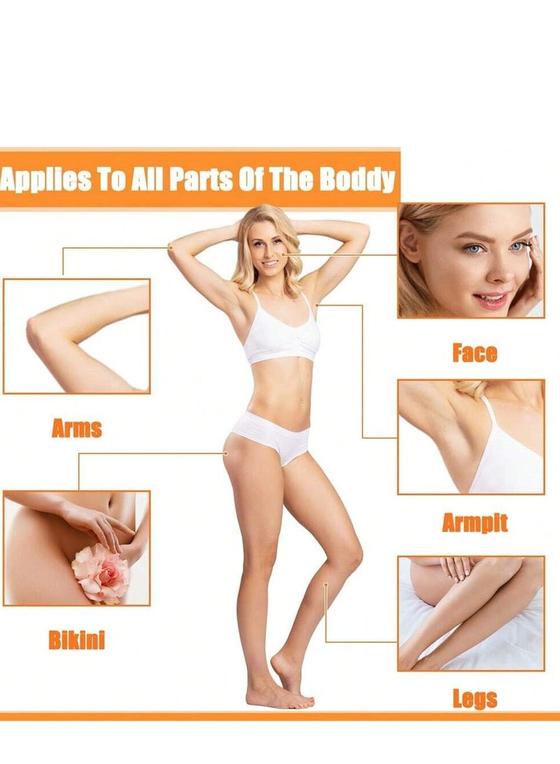 Hair Removal Wax Strips Paper Set – 100 Pcs White Waxing Strips - Image 4