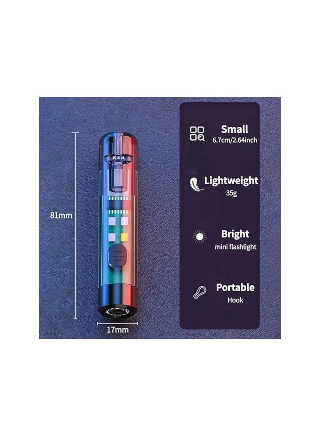 PROMASS Whistle LED FlashLights, promass Rechargeable Keychain Flashlight, Small Powerful Portable Pocket Handheld Flash Lights High Lumens Torch for Daily Use, Backpacking, Camping, and Hiking (Black)  - Image 3