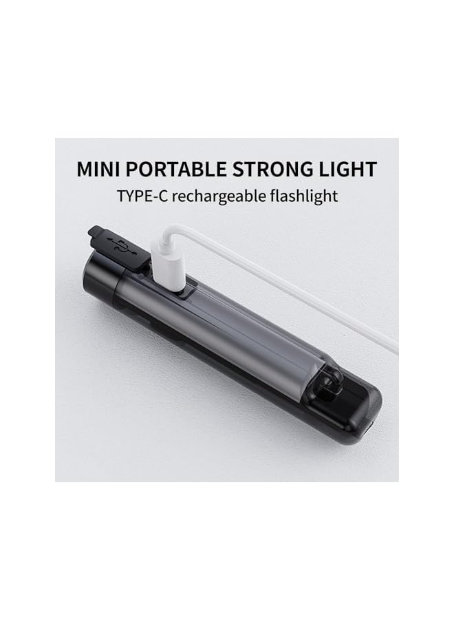 PROMASS Whistle LED FlashLights, promass Rechargeable Keychain Flashlight, Small Powerful Portable Pocket Handheld Flash Lights High Lumens Torch for Daily Use, Backpacking, Camping, and Hiking (Black)  - Image 4