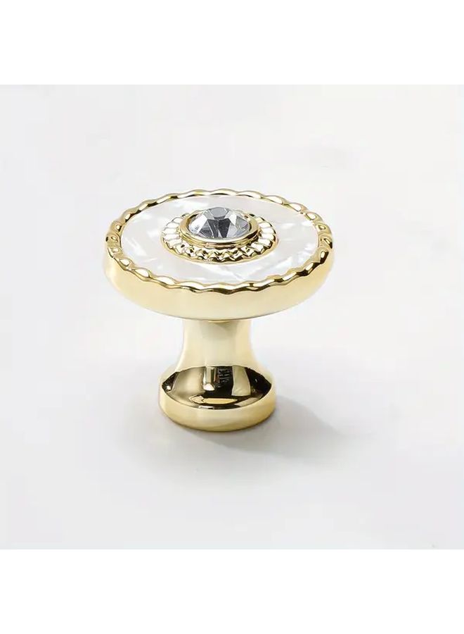 10 Pcs Crystal Cabinet Knobs With Polished Metal Finish Modern Luxury Bar Style Drawer Pulls Lock And Key Included Versatile Usage For Home And Office - Image 2