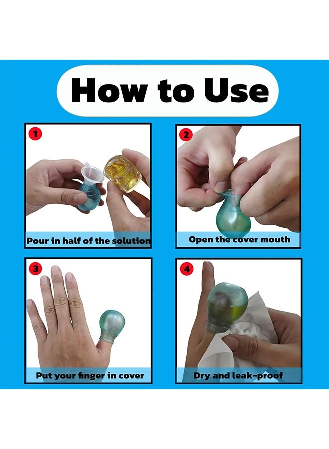 4 Pcs Waterproof Finger Protectors Waterproof Toe Cover for Shower and Nail Care Comfortable and Durable Soaking Sleeves for Fingers and Toe - Image 4