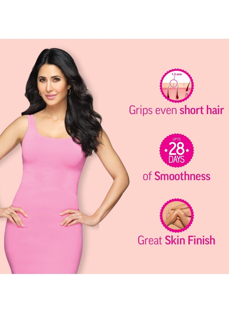 Veet Professional Wax ing Strips Kit for Normal Skin, 20 Strips | Gel Wax Hair Removal for Women | Up to 28 Days of Smoothness | No Wax Heater or Wax Beans Required, Pack of 1 - Image 2