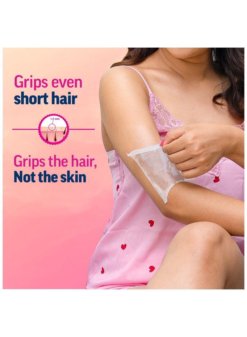 Veet Professional Wax ing Strips Kit for Normal Skin, 20 Strips | Gel Wax Hair Removal for Women | Up to 28 Days of Smoothness | No Wax Heater or Wax Beans Required, Pack of 1 - Image 4