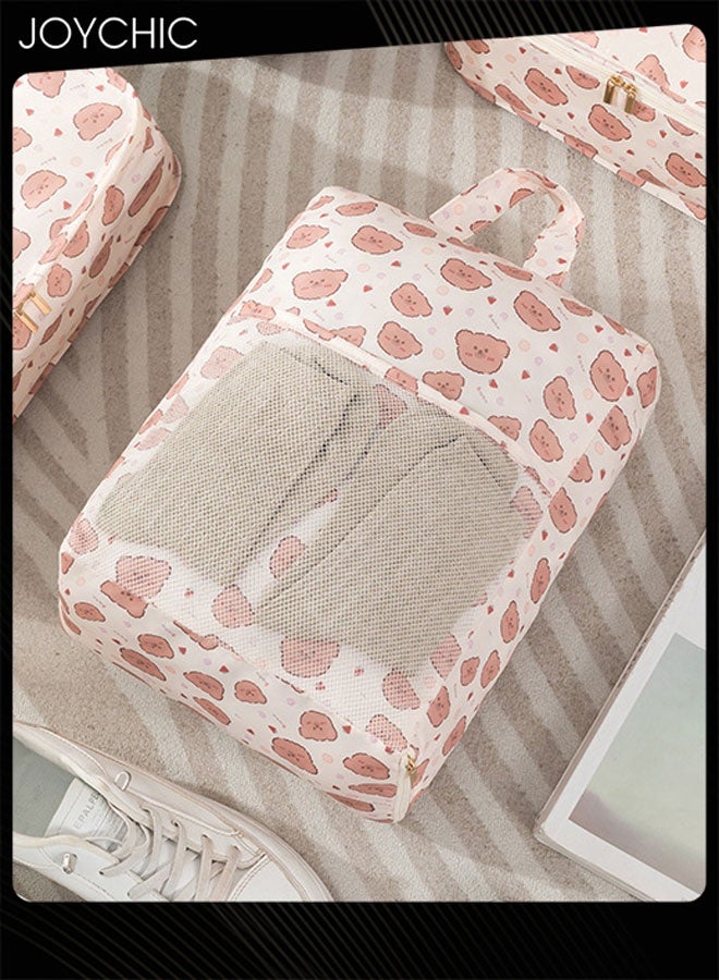 Joychic 7 Pcs packing cubes for suitcases Travel Cubes Packing Suitcase Organizer Bags Set Lightweight Essential Bag with Large Toiletries Clothes Shoes - Image 3