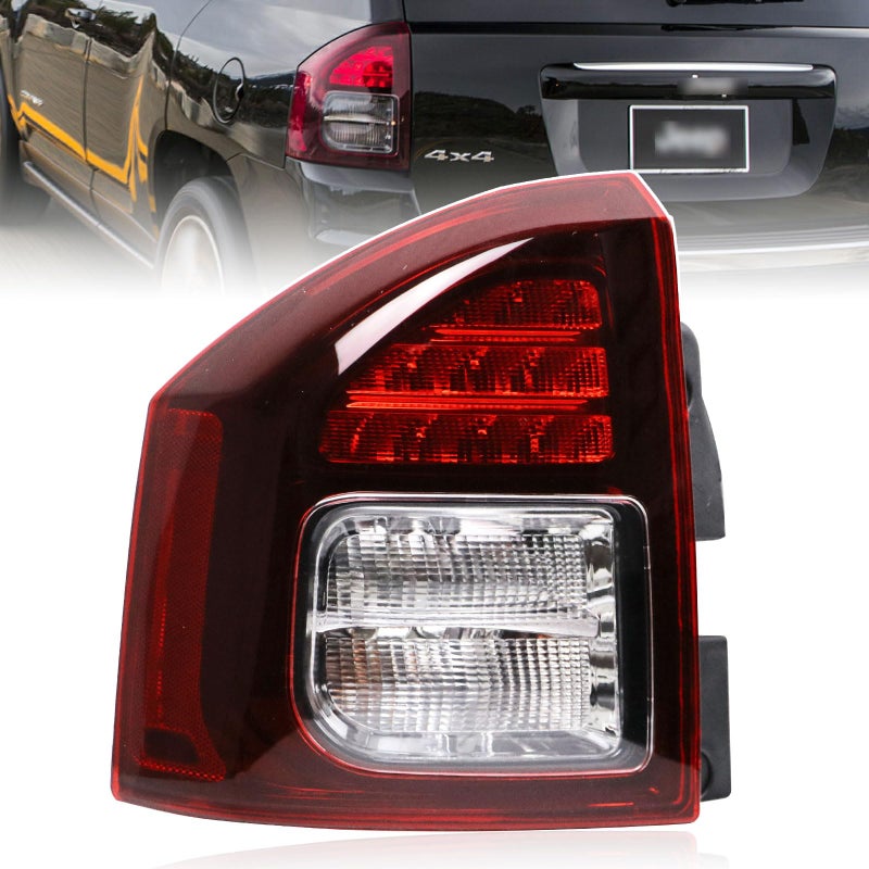 Lochnchn Tail Lights Compatible with JEEP Compass 20142017 Rear LED Taillights Assembly Left Driver Side Tail Lamp