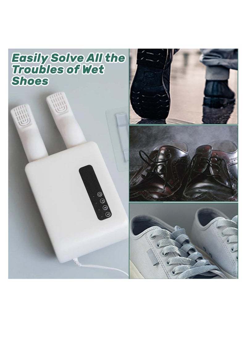 SYOSI Electric Shoe Dryer, Boot Dryer, Gloves Socks Dryer Warmer Boot Warmers with 1/2/3 Hours Timer to Dry Shoes and Eliminate Bad Odor (UK Plug) Home Care Wholesale Electric Shoe Dryer Deodorizer - Image 1