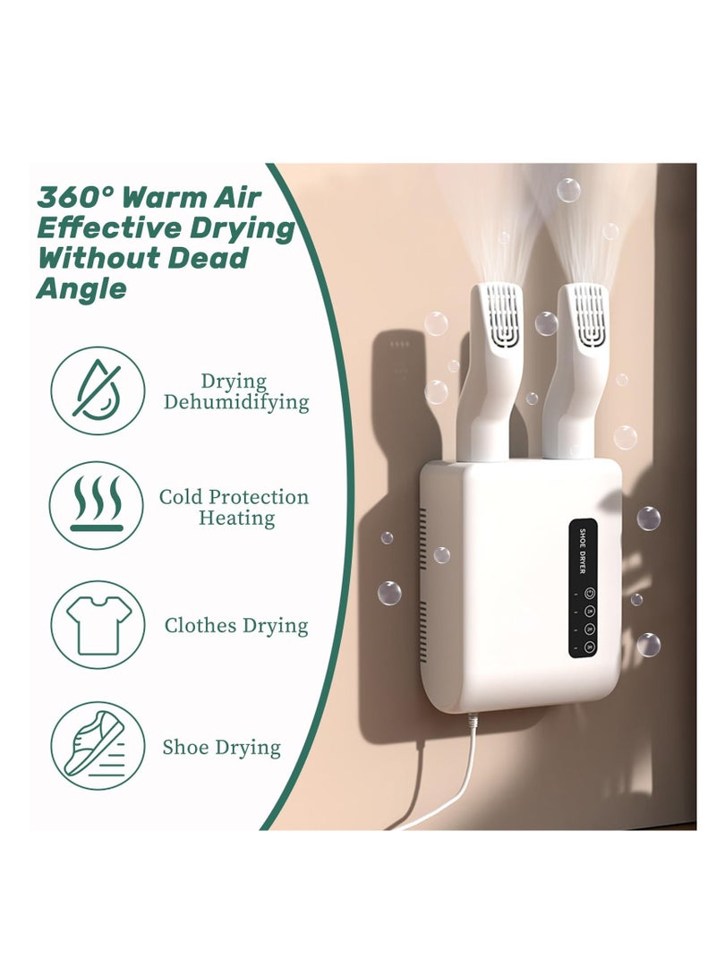 SYOSI Electric Shoe Dryer, Boot Dryer, Gloves Socks Dryer Warmer Boot Warmers with 1/2/3 Hours Timer to Dry Shoes and Eliminate Bad Odor (UK Plug) Home Care Wholesale Electric Shoe Dryer Deodorizer - Image 5