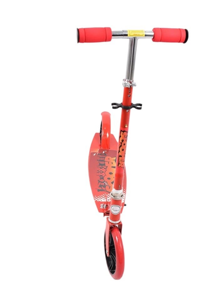 Generic Scooter for Adult Youth Kids - Foldable Adjustable Portable Ultra-Lightweight - Red  - Image 5