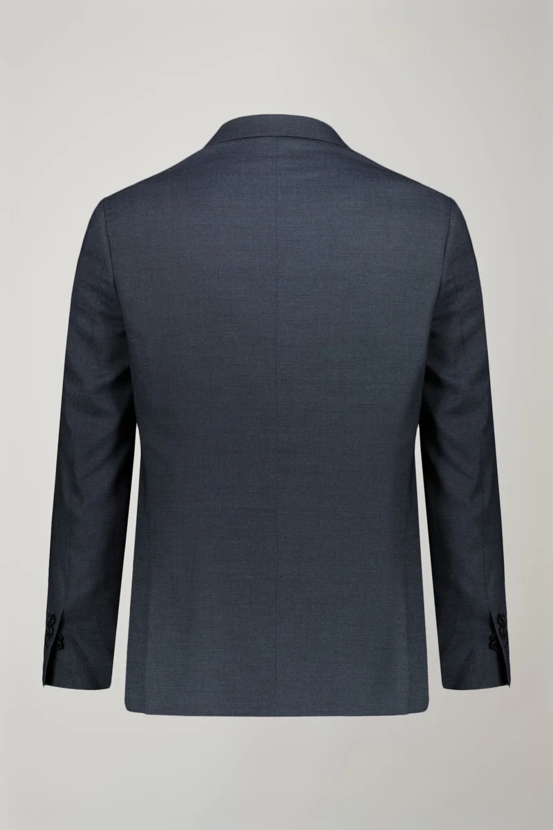 دوبل غانغر Regular fit single-breasted suit in prince of wales fabric - DK Blue