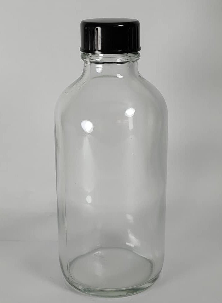 Luxoraq 150ml Glass Bottles with Black Plastic Lids, 6 Pcs– Leak-Proof Small Round Glass Jars for Water, Juice, Oil, Spices, Condiments, DIY Beauty Products, Kitchen Storage, Travel, and Pantry Organizer - Image 3