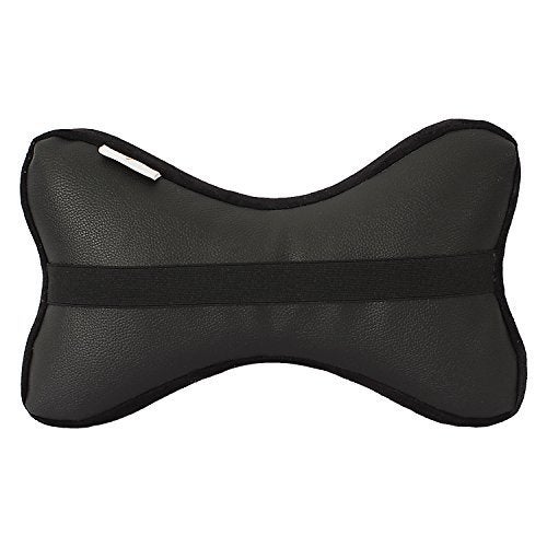 Magasin 2 Piece Memory Foam Car Neck Pillow Set - 12" x 6", Black - Image 3
