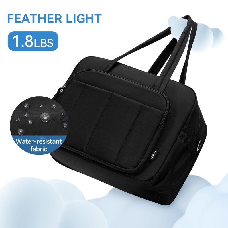 CLUCI Gym Bag for Women, Travel Duffle Bag Carry on Weekender Bags Puffer Tote Bag - Image 5