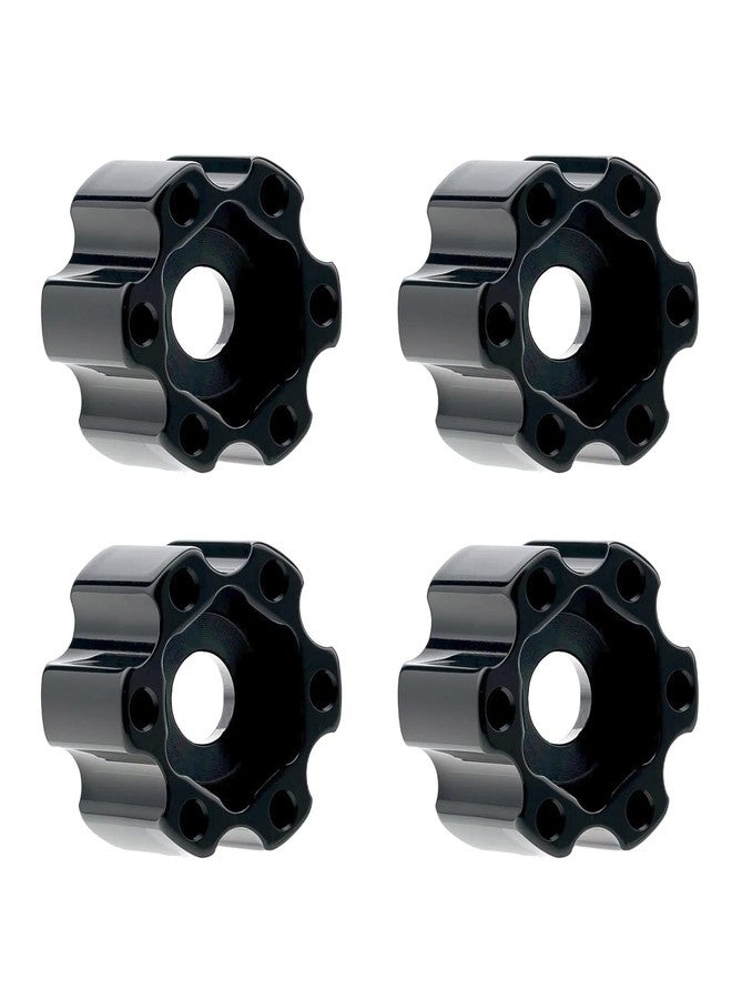 TCRC 4PCS Aluminum 7mm Wheel Hex Hubs 10MM Extension Adapters for All TCRC Designed 1.0inch 1.3inch Wheel Hubs 1/18 1/24 RC Upgrades,Black - Image 2