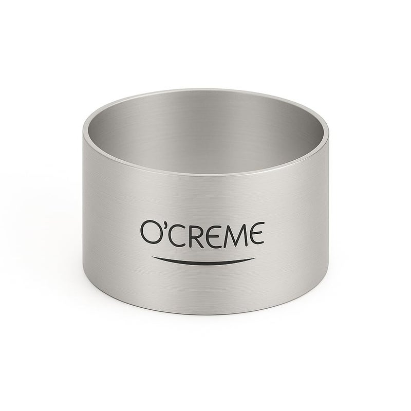 O'Creme حلقة كعكة O'Creme مصنوعة من الفولاذ المقاوم للصدأ، قالب دائري لكعكة الموس للخبز، حلقة تزيين كعكة الحلوى، بقطر 2-3/4 بوصة وارتفاع 1-1/2 بوصة - Image 1