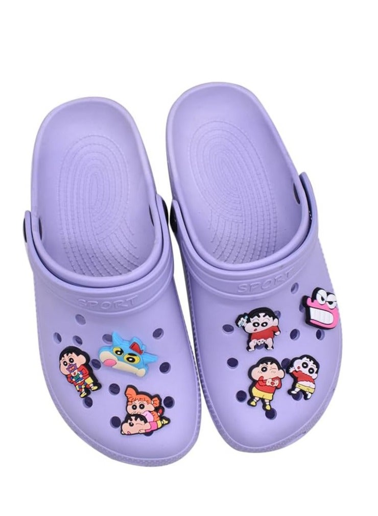 SYOSI Shoe Decoration Charms, 36 PCS PVC Shoe Charms for Shoes Silicone Wristbands, PVC Shoe Charms for Croc, Different Shapes, Hole Hole Shoes Buckle, Party Gift for Kids and Teens Girls - Image 3