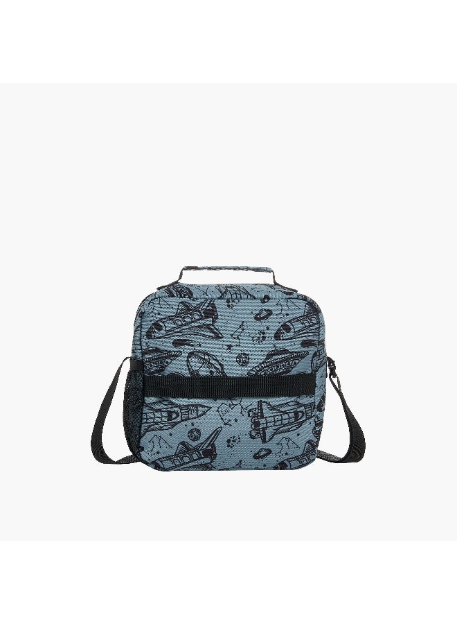 St.Right Lunch Bag-Space-1 Cmprt-Boys (Polyester) Grey \ 21X11X22 - Image 3