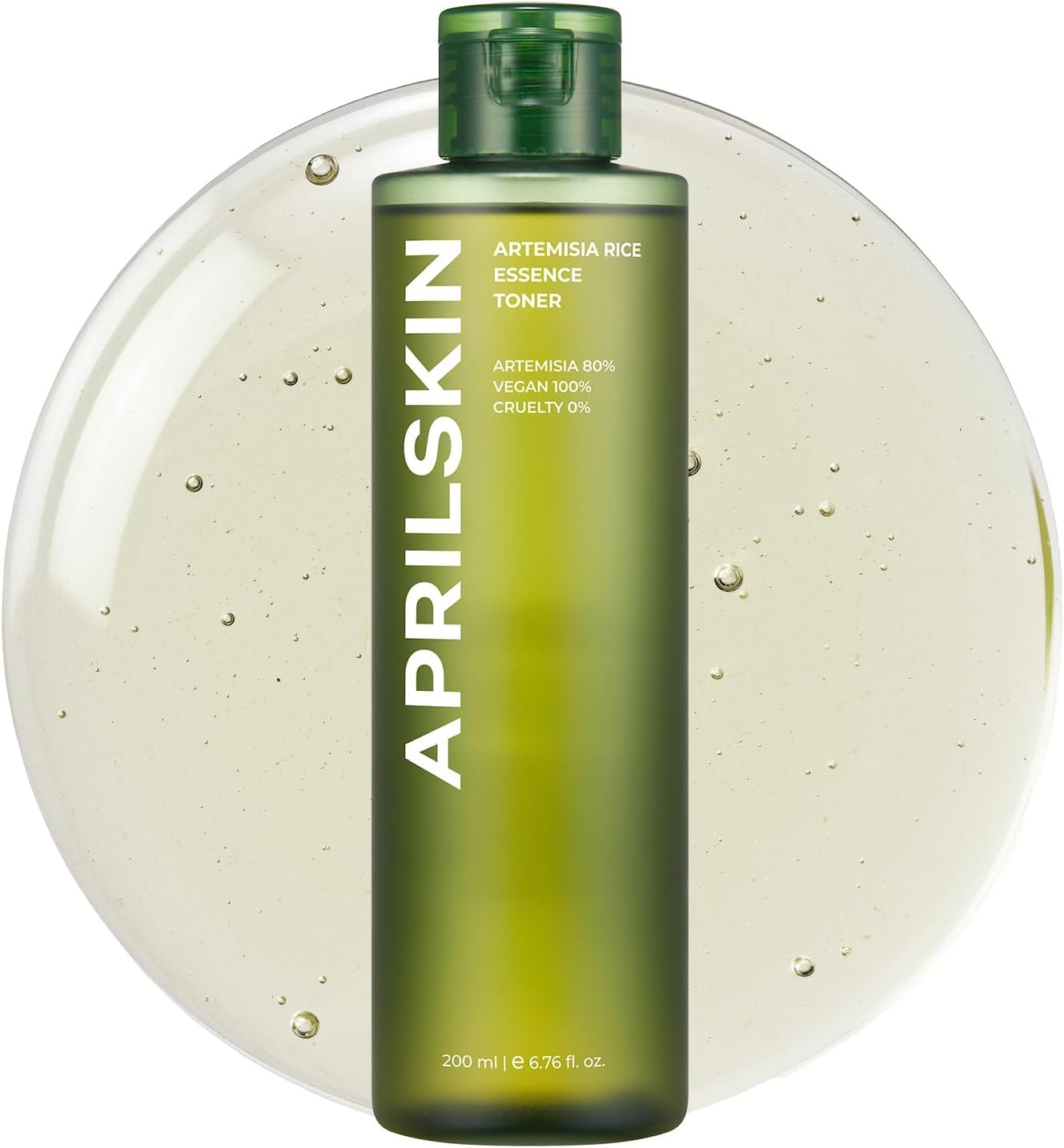 APRILSKIN Artemisia Korean Rice Toner 100 Korean Mugwort Hydration Boost Facial Toner Vegan Cruelty Free Low pH No sulfates and Artificial Fragrance Korean Skin Care 676 oz