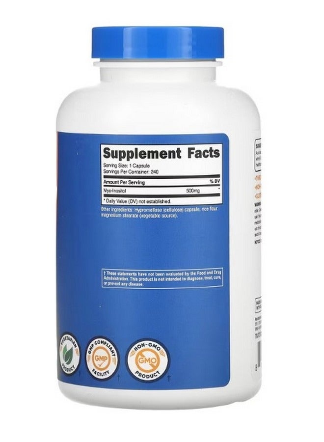 Inositol 500 Mg 240 Capsules - Image 2