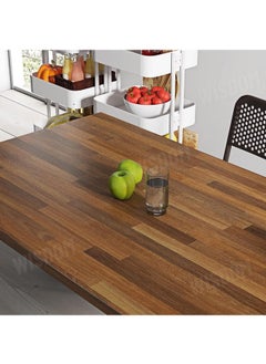 WISDOM WISDOM Self Adhesive Vinyl Wood Graingeometric Wallpaper For Furniture Vinyl Stickers Wooden Door Desktop Wall Papers Kitchen-Cupboard/Shelf Liner Sheet(24 X 100 Inch,Wood Box),Brown  - Image 3