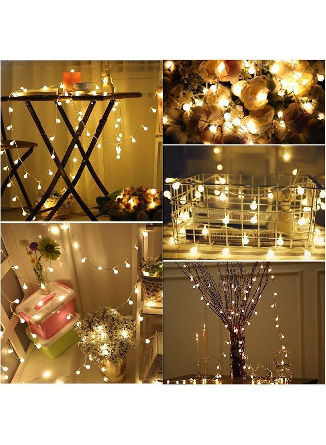 NIBEMINENT 30 LED Globe Battery Operated Fairy String Lights Warm White 10feet - Image 2