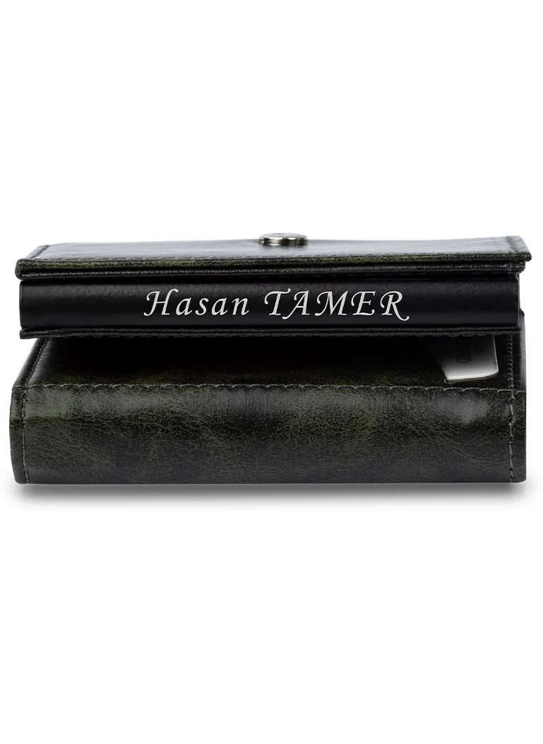 Hky Personalized Artificial Mechanism Card Holder & Wallet Pen Keychain Gift