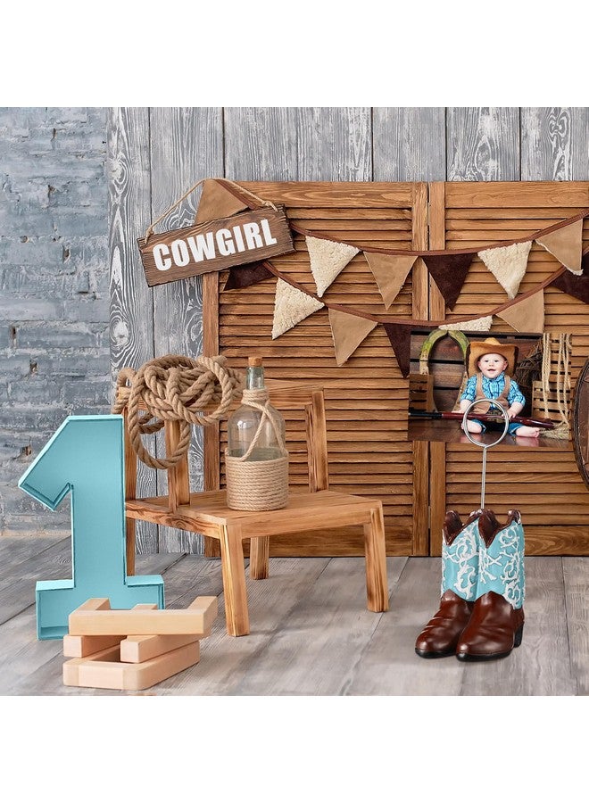Tatuo 6 Pcs Cowboy Boots Table Number Holders Cute Photo Balloon Place Card Holder Cute Table Number Stands Picture Menu Memo Clips for Food Signs Party Wedding Anniversary Decorations (Blue) - Image 4