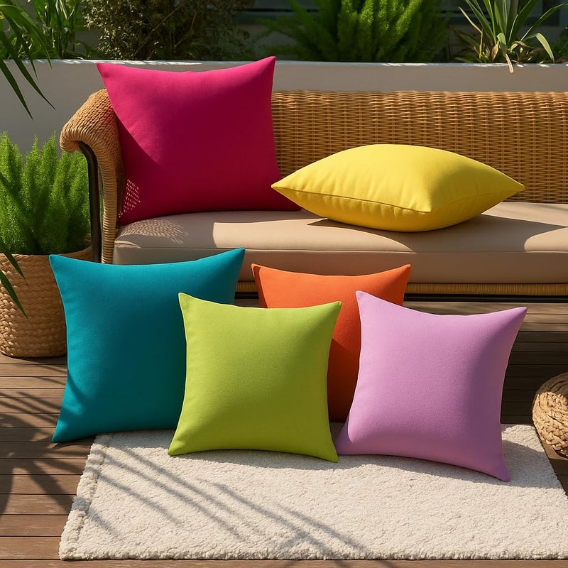 Mindoub 6 PCS Bright Calm Down Corner Throw Pillowcase 18x18 Inch Square Throw Pillow Covers Reading Nursery Home Bedroom Playroom Decor Teacher Counselor - Image 5