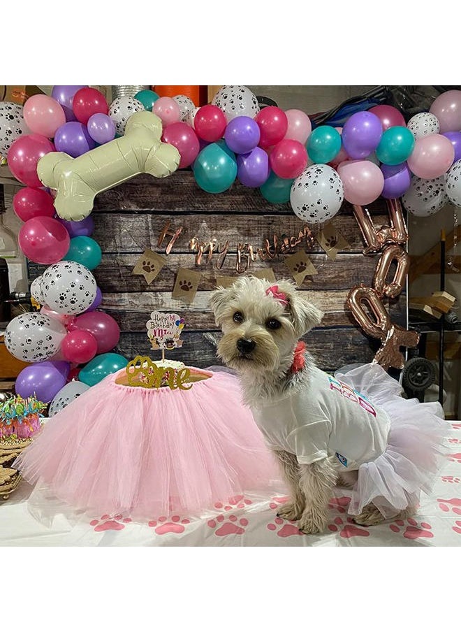 Wiz BBQT - Dog Birthday Tutu Dress Dog Clothes for Small Dogs Girl Chihuahua Yorkie Birthday Party Outfit (X-Small, Dress) - Image 1
