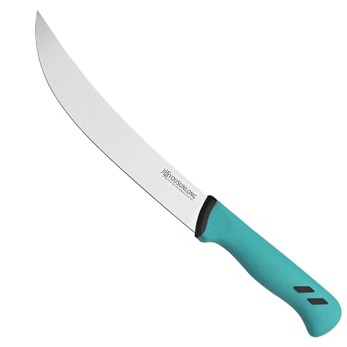 YOUSUNLONG Curved Knife Cimeter Butcher Knife 8" - Premium High-carbon Molybdenum Steel Blade - Meat Butcher's Knife - Ergonomic & Non-slip Handle - Image 1