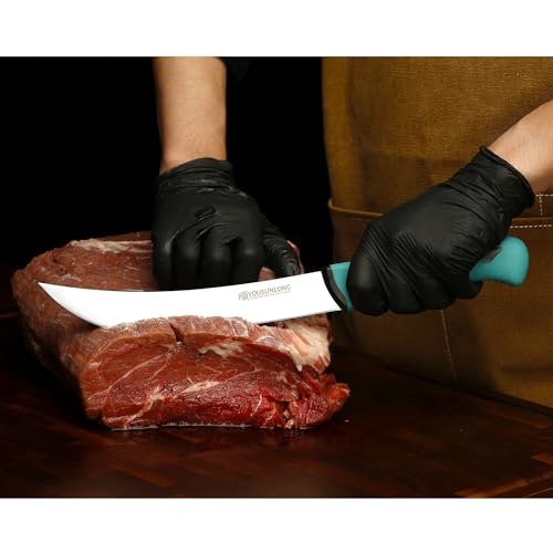 YOUSUNLONG Curved Knife Cimeter Butcher Knife 8" - Premium High-carbon Molybdenum Steel Blade - Meat Butcher's Knife - Ergonomic & Non-slip Handle - Image 3