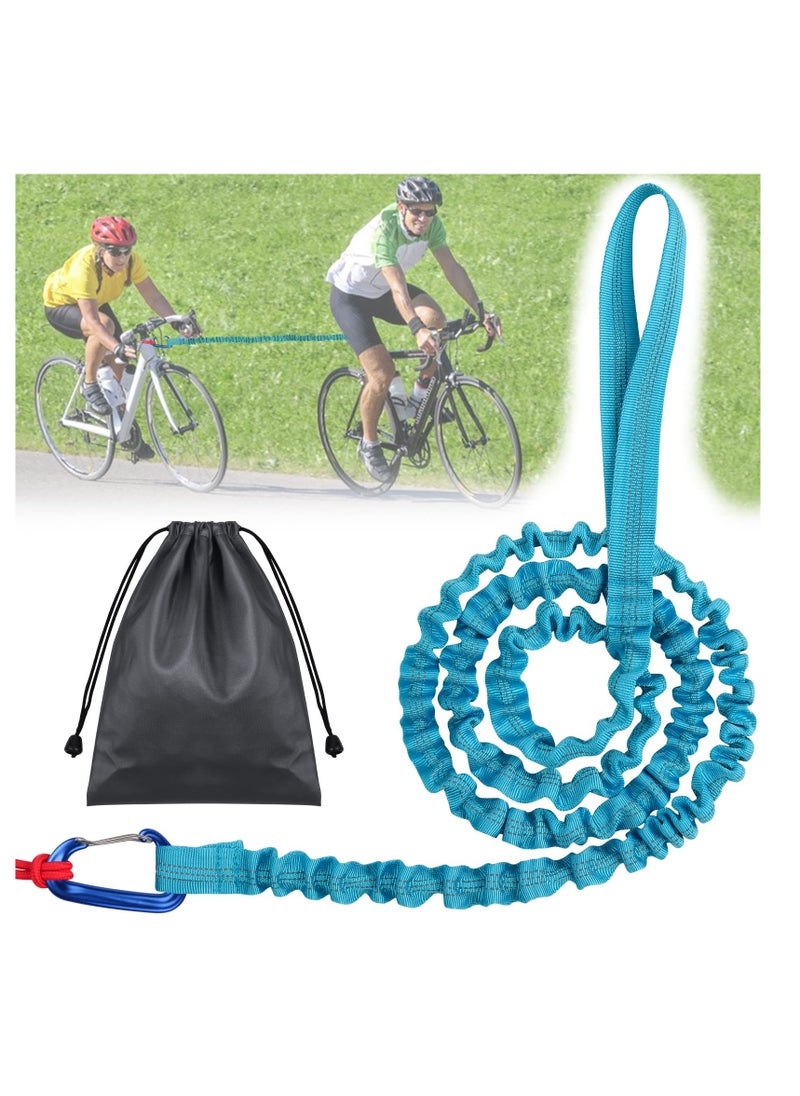 Daytoyz Bicycle Tow Rope Belt Strap,Bike Tow Rope Bungee Mountain Bike Parent-Child Pull Reflective Traction Portable Outdoor Bicycle Towing Strap with Frame Bag(Up to 500 lbs/225 kg)  - Image 1