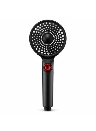115mm Large Panel Handheld Shower Head – Black