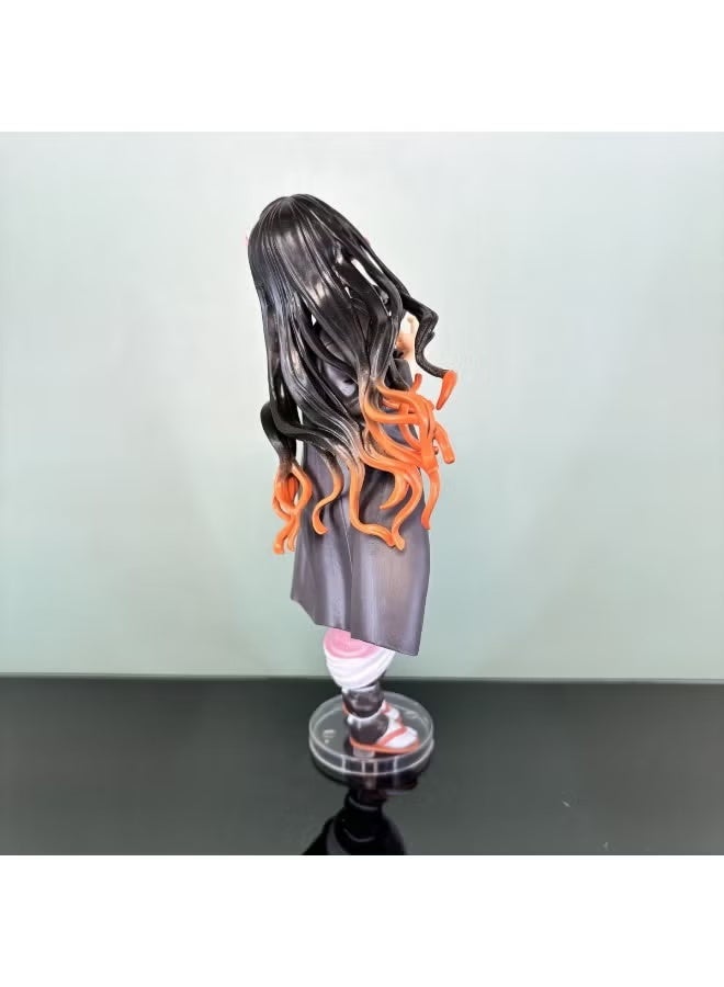 The Super-sized Standing Nezuko Kamado Assembly, Handmade Model with Shining Charm, Desk Decoration Toy 22 cm - Image 3