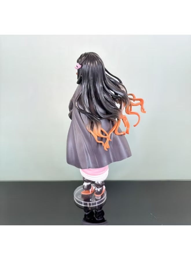 The Super-sized Standing Nezuko Kamado Assembly, Handmade Model with Shining Charm, Desk Decoration Toy 22 cm - Image 4